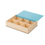 Заготовка деревянная Органайзер 2 с крышкой, сосна, 20.8х14.1х4 см, 6 ячеек, ВД-734 Mr.Carving