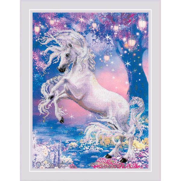Набор для вышивания нитками Риолис, Набор для вышивания Риолис Единорог, 30х40 см
