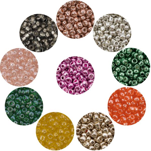 Набор бисера 11/0 ассорти №25 в тубе, 10 цветов, Astra&Craft