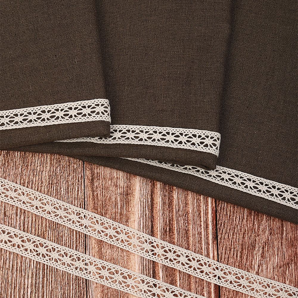 Кружево вязаное (тесьма) 15 мм / 10 метров, цв.льняной, Kruzhevo