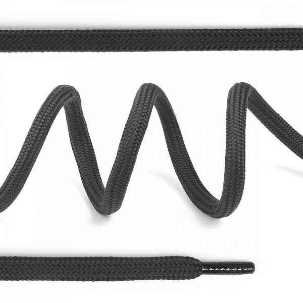 Шнурки круглые полиэфир 07 мм, цв.т.серый 2813 (1108) арт.321.7 130см уп.50 шт