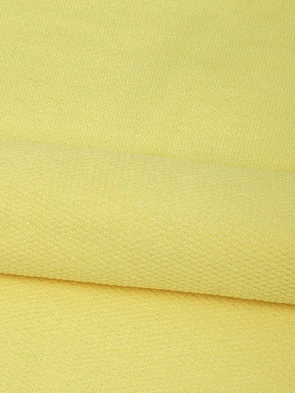 Футер 2х нитка петля Поливискоза стрейч 220г Small French Terry цв.S802 желтый в нарезке 1м
