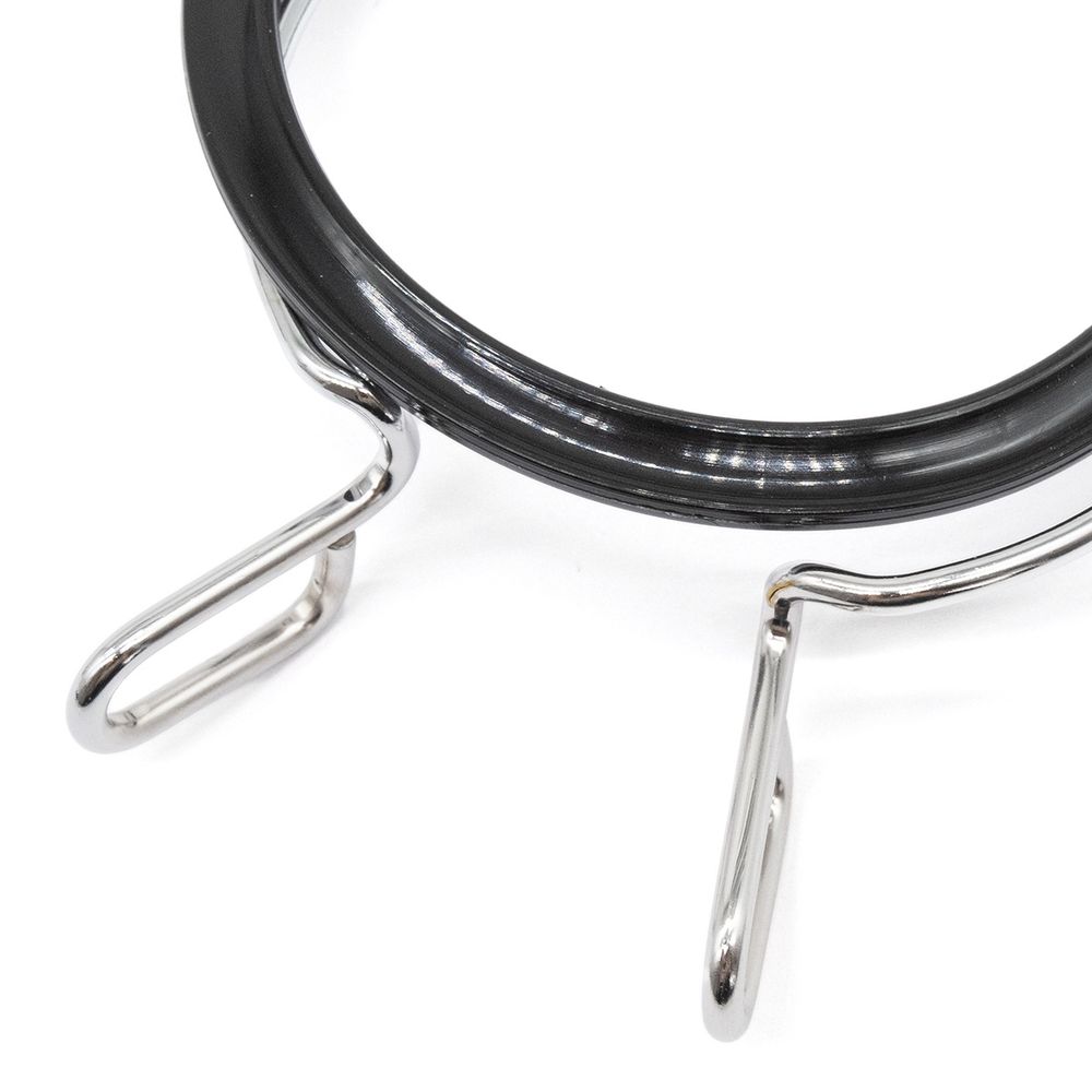 Пяльцы пластиковые с металлической застежкой, диаметр 5,8 см, цвет черный, Nurge Hobby, 160-3