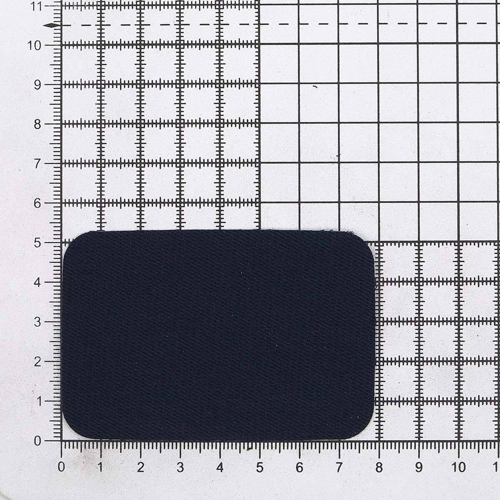 Термозаплатка, ткань, 52x78мм (синий (blue)), AZ03, 10 шт