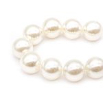 Бусины пластик (жемчуг) ⌀18 мм, 25 г, Astra&Craft, 001 NL белый