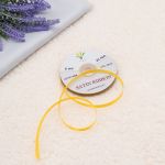 Лента атласная 1-сторонняя 6.0 мм / 27.4±2 метров, 6019, 040 т желтый, Globus