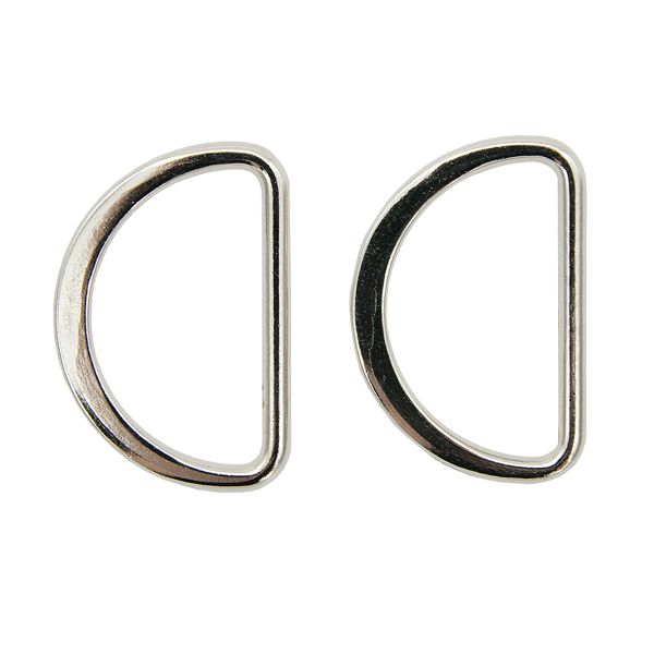 Полукольцо литое металл внутр. 50 мм (внешн. 57х37 мм), 2 шт, Hobby&Pro, никель