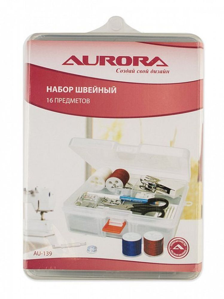 Набор швейный Aurora AU-139 16 предметов /TOS/