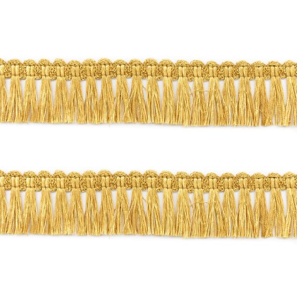 Бахрома отделочная 28.0 мм / 25 метров, металлизированная, цв.золото 1123