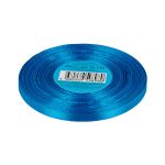 Лента атласная 1-сторонняя 6.0 мм / 33±2 метра, 150 сине-голубой, Gamma