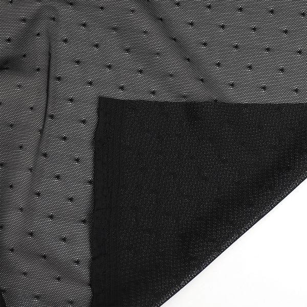 Сетка бельевая эластичная 80 г/м², шир.140 см / 1 метр, OLG024 170 черный /ОТР.OLG024.170/5/