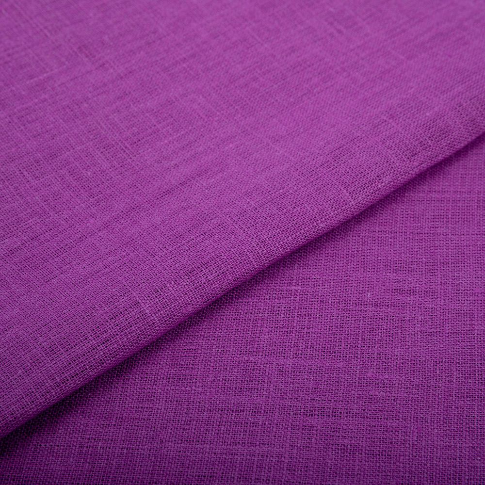 Ткань блузочно-сорочечная 140±5 г/м², 50х48±2 см, 100% лен, 219 фиолетовый, Gamma 00С6