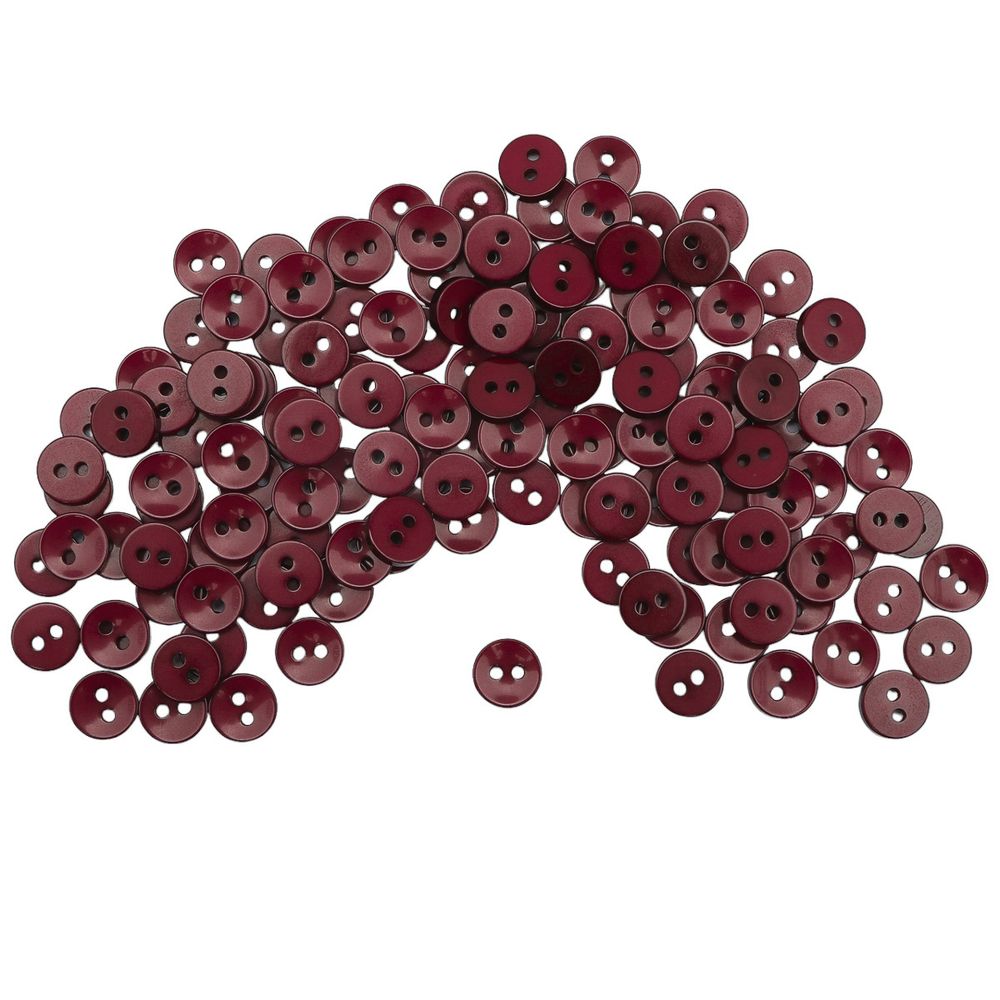 Пуговицы 2 прокола 14L, 9 мм, (Bordo (бордовый)), NE74, 144 шт