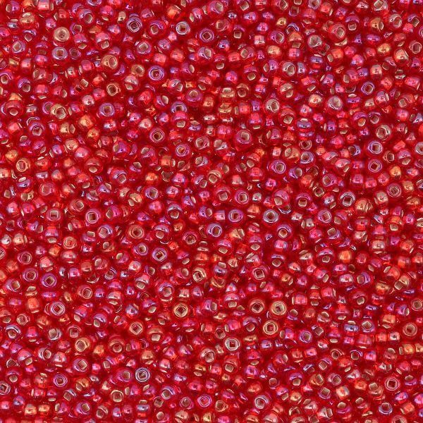 Бисер Preciosa прозрачный с серебр. центром 10/0 (2.3 мм), кв.отв., 50г, (97079)