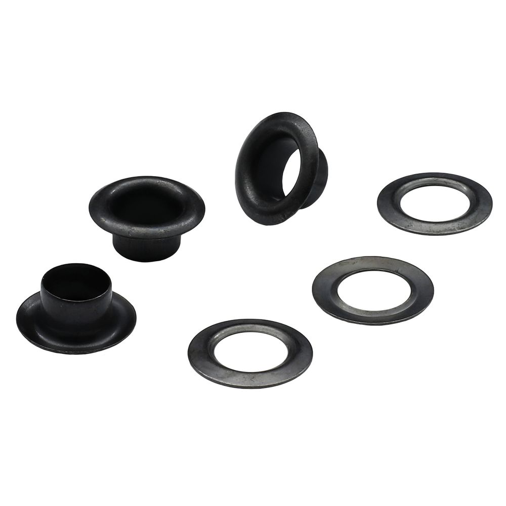 Люверсы металл ⌀_6.0 мм (внутр.), черный, 100 шт, S090814, BIG