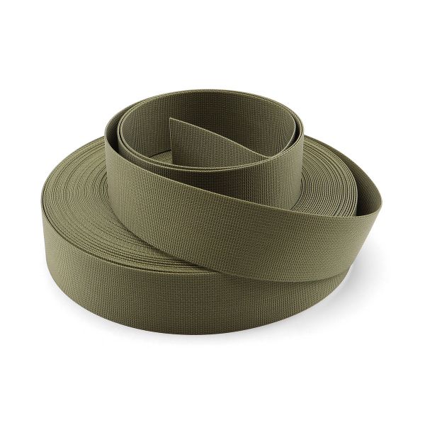 Стропа (ременная лента) 38 мм / 25 метров, толщ. 1.0 мм, [28 г/пог.м], 100% нейлон, хаки