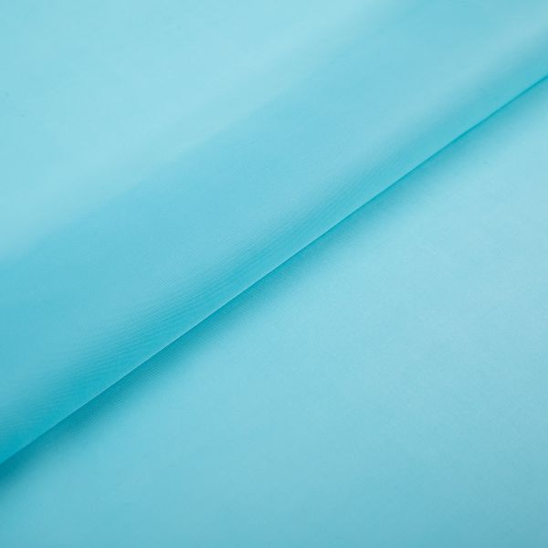 Ткань подкладочная (таффета) 180Т, 57 г/м², 500х152 см, 255/1 голубой, Gamma 180Т