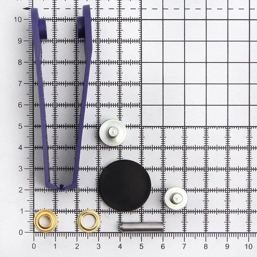 Люверсы металл ⌀_5.0 мм (внутр.), золотой, Prym, 40 шт