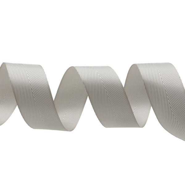 Лента декоративная ёлочка 40.0 мм / 20±1 метров, 41 жемчужный