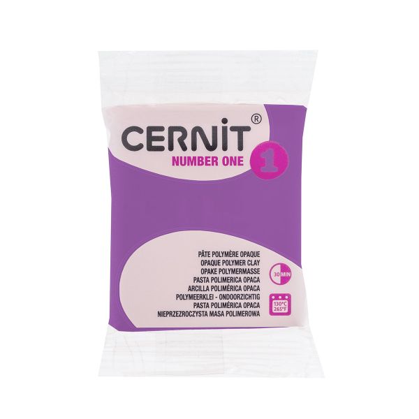 Полимерная глина запекаемая Cernit № 1, 56 г, 962 фиолетовый
