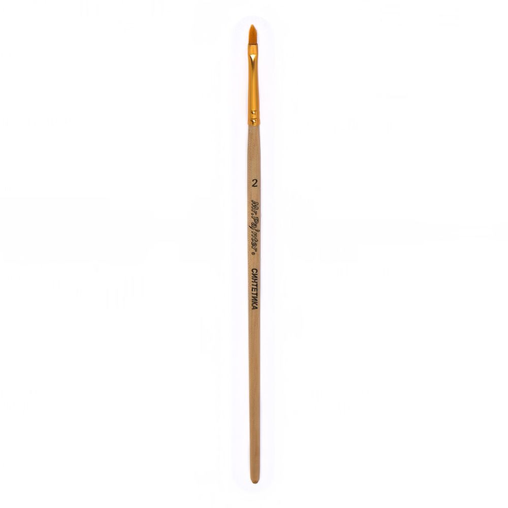 Кисть синтетика овальная №02, 5 шт, короткая ручка, Mr.Painter SBO 205-02