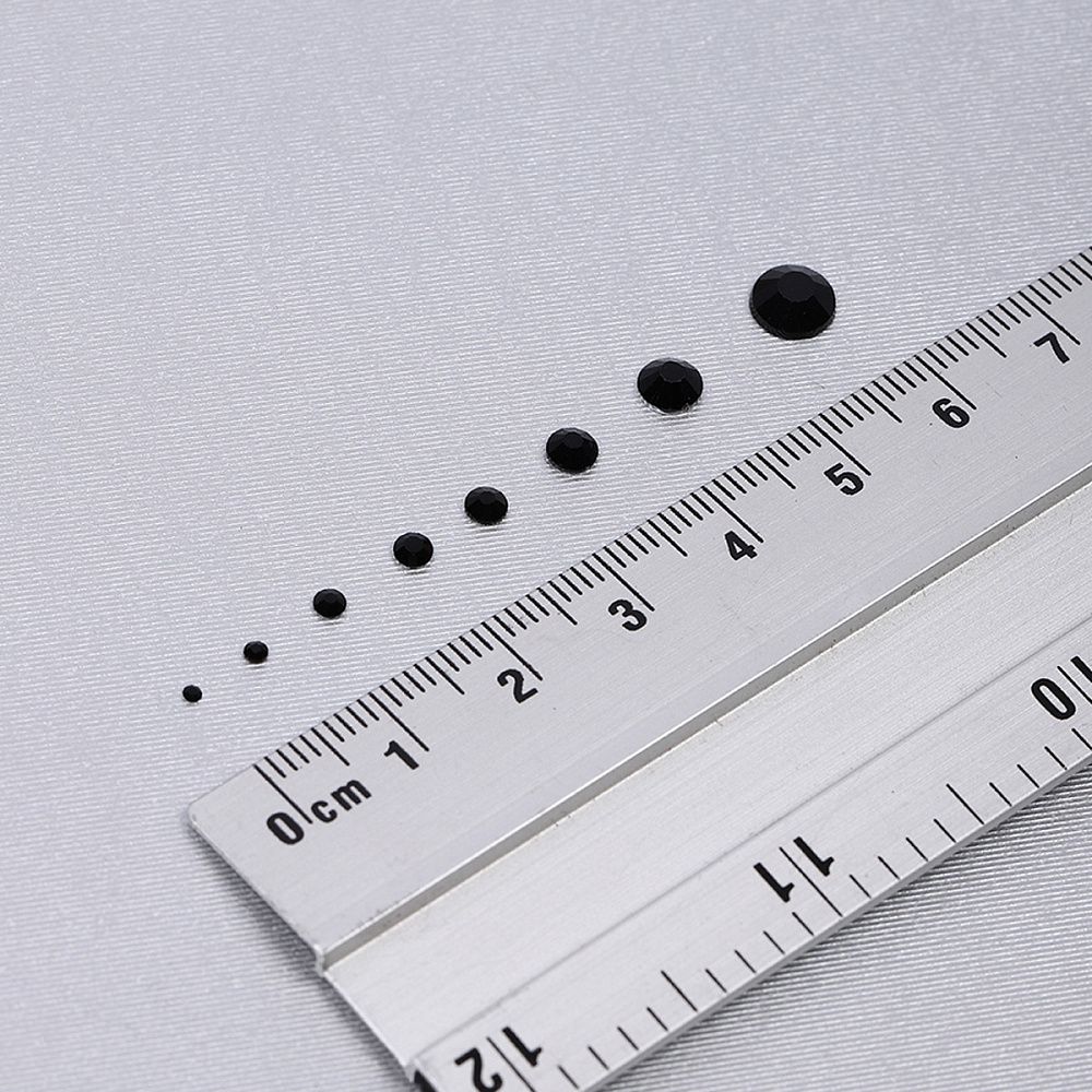 Стразы холодной фиксации TBY.MIX 1 цв.черный уп.1000 шт