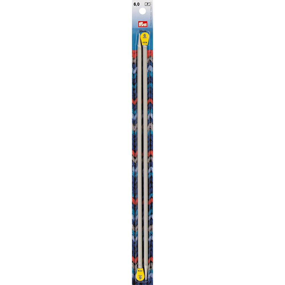 Спицы прямые, Prym ⌀6,0 мм, 35 см