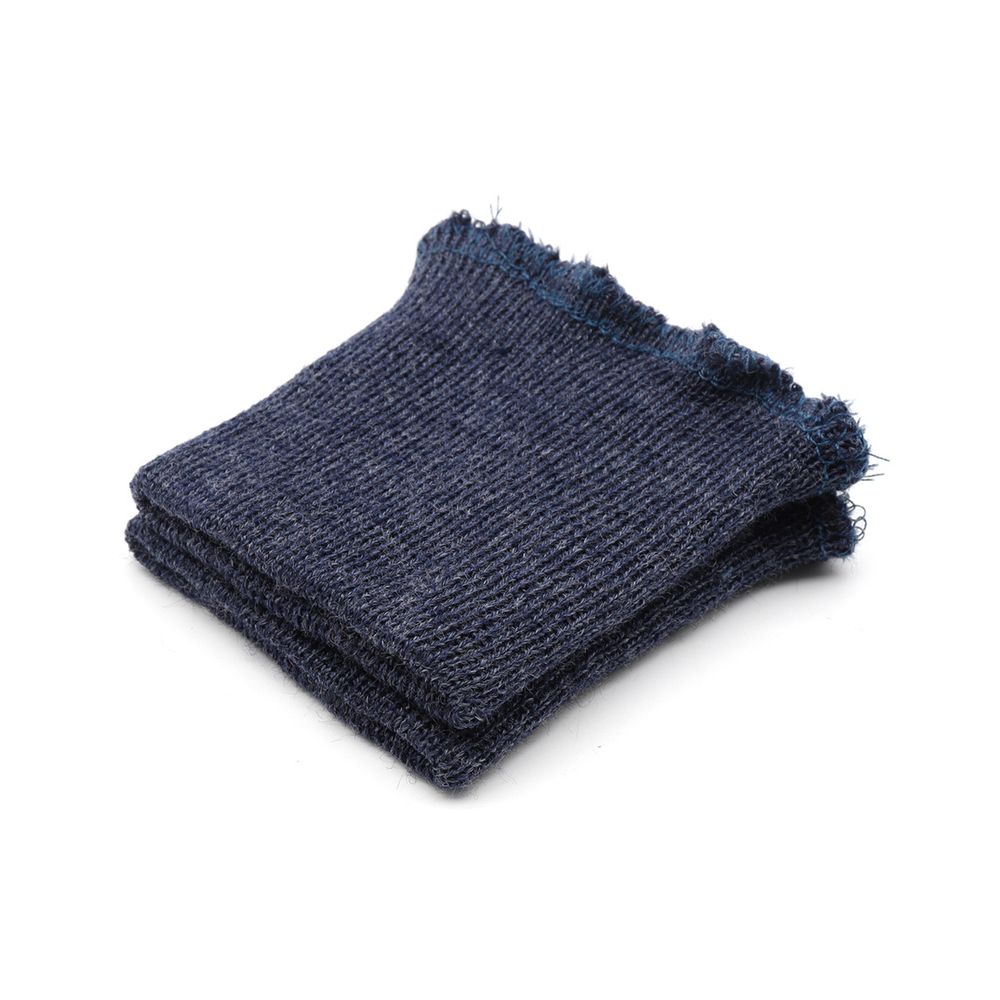 Манжеты трикотажные 6.0х7.0 см, 1 пара, тонкие малые 14 кл, 1х1, 126/м джинсовый, синий