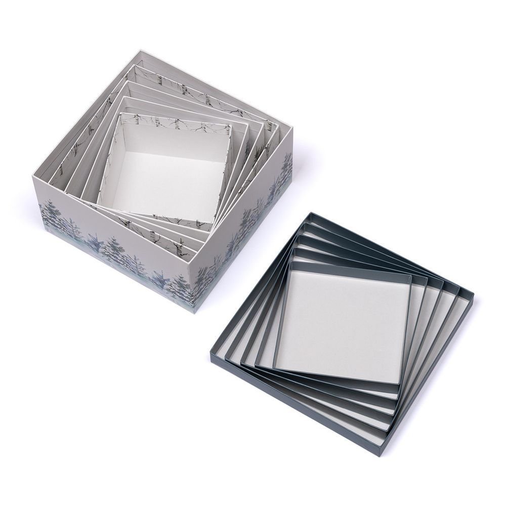 Набор подарочных коробок "5в1", 14х14х8 - 22х22х12 см, 01, Stilerra SBOX-SN3-5