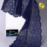 Кружево бельевое эластичное 205 мм / 3 м, TBY.YSTL00839, цв.L1832 синий, Kruzhevo