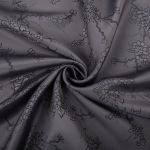 Ткань подкладочная (таффета) с рисунком 96 г/м², 100х145 см, 038 грязно-сиреневый(цветы), Gamma JTR