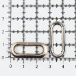 Люверсы металл овальные 24х8 (внутр.), 28х12 (внешн.), металл (≈1000 шт) New Star, никель