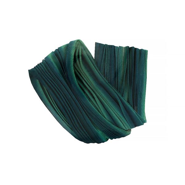 Лента декоративная 120.0 мм / 20 см, 84e т.изумрудный, Floranta Shibori