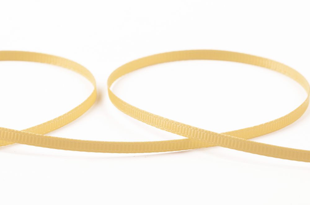 Лента репсовая (в рубчик) 3.0 мм / 91.44 метра, 007 кремовый, Gamma GR-03