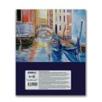 Бизнес-блокнот, матовая ламинация, A5+ 80 л. 18 шт, клетка, Венецианские гондолы 000443, Светоч 80ББТ5_2_5_1