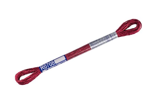 Мулине Gamma вискоза 100%, цв.R0708 св-бордовый, 12 мотков по 8 метров