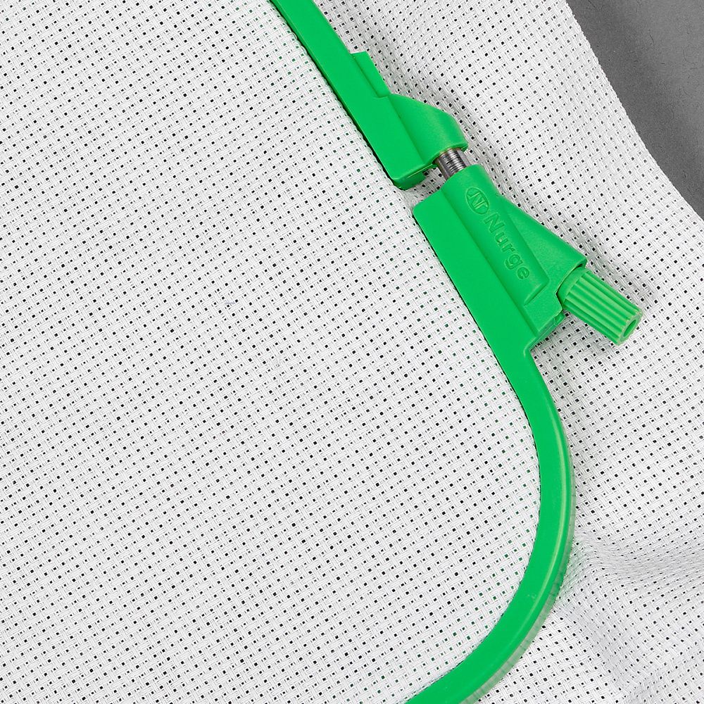 Пяльцы-рамка пластиковые 145х165 мм, Nurge NUR.170-12.5 цв.зеленый