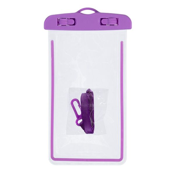 Чехол для телефона водонепроницаемый 21х10х2 см, №07 сиреневый, Lol&Pop LLP-304