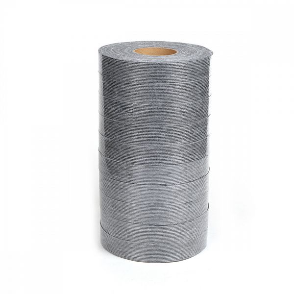 Лента клеевая нитепрошивная по долевой 25 мм, серый 4725G, 10 рул. по 100 м, Ideal