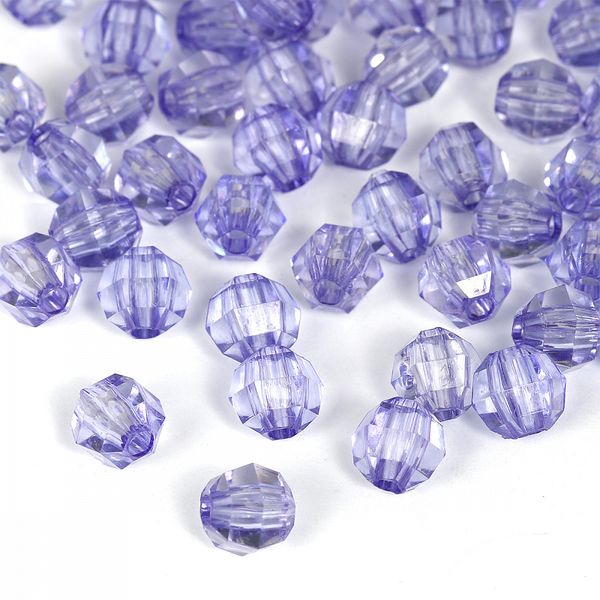 Бусины акрил ⌀10 мм, MG.3244-13, цв.13 сиреневый, 500 г, Magic4Hobby