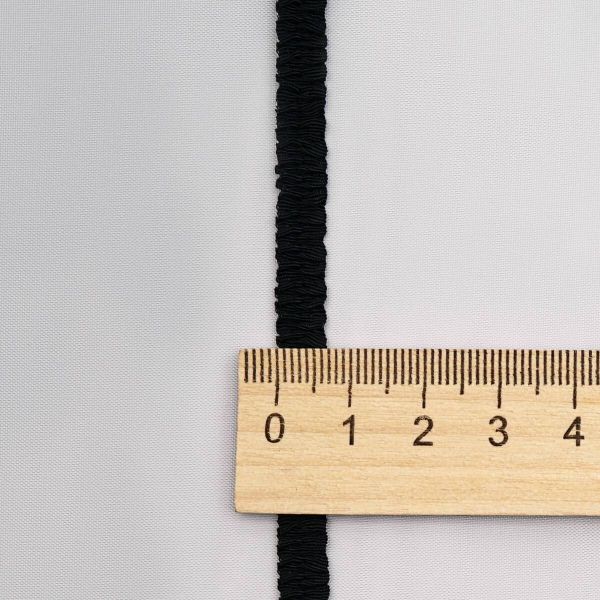 Резинка бельевая (ажурная) 7.0 мм / 13.72 метра, черный, 3AR3588