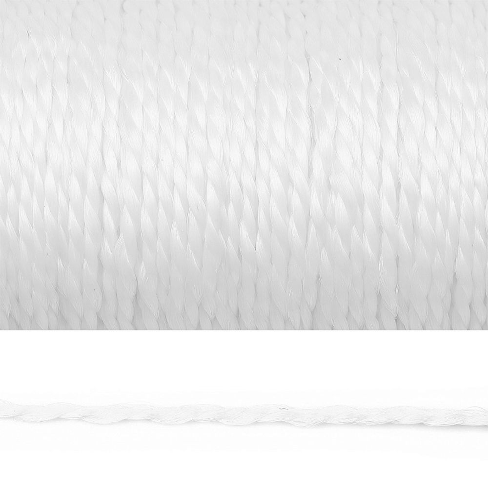 Нитки полипропиленовые 01 мм белый, уп. 50м /TOS/