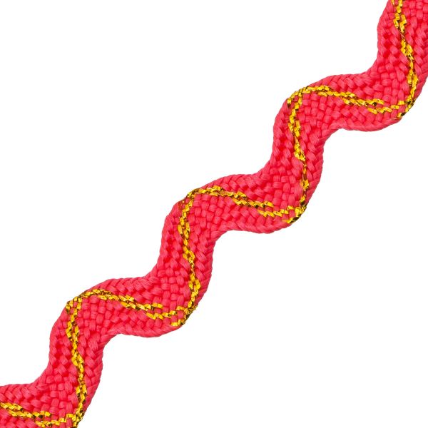 Тесьма вьюнчик 9 мм / 20 метров, с метанитью рис 9901, красный с золотом, С3891Г17