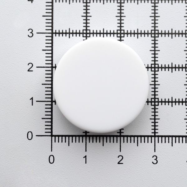 Пуговицы на ножке 44L (28мм), пластик (White (белый матовый)), 36 шт, CN K-33