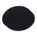 Заплатки пришивные из замши, овал 8х10,9см с перфорацией, 2 шт, 100% кожа, 20 черный, 59124