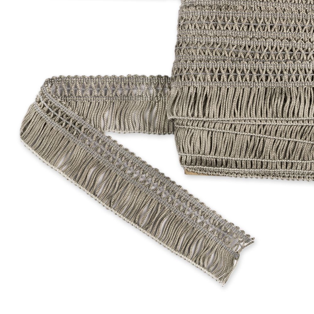 Бахрома отделочная 35.0 мм / 25 метров, 235 серый, Gamma 550