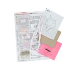 Набор для вышивания бисером Klart, Брошь Розовый единорог, 5х9 см