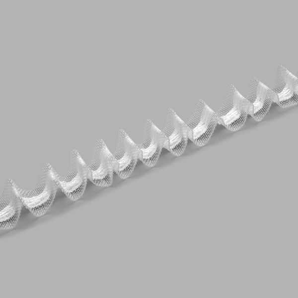 Лента (тесьма) шторная: сборка параллельная (1:2.5) 21 мм / 100 метров, равномерная С796