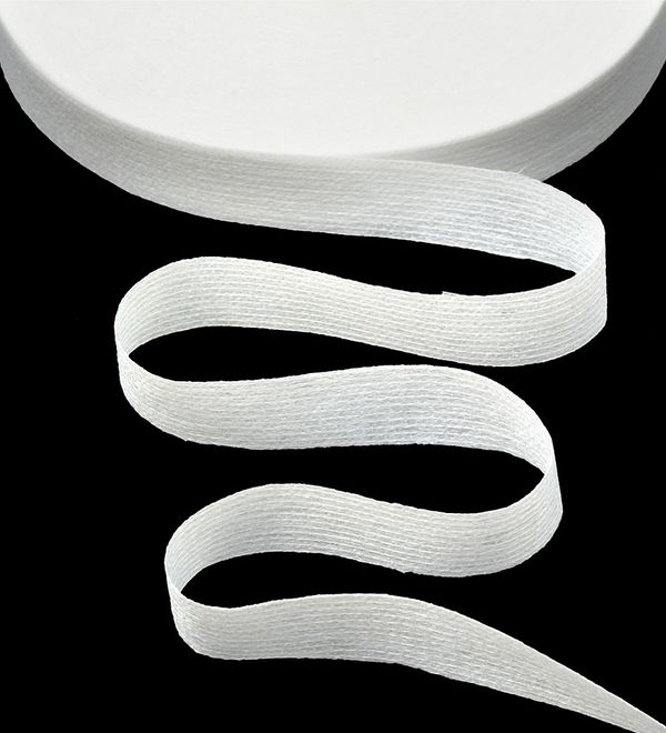 Лента клеевая нитепрошивная по долевой 20 мм / 100 метров, белый