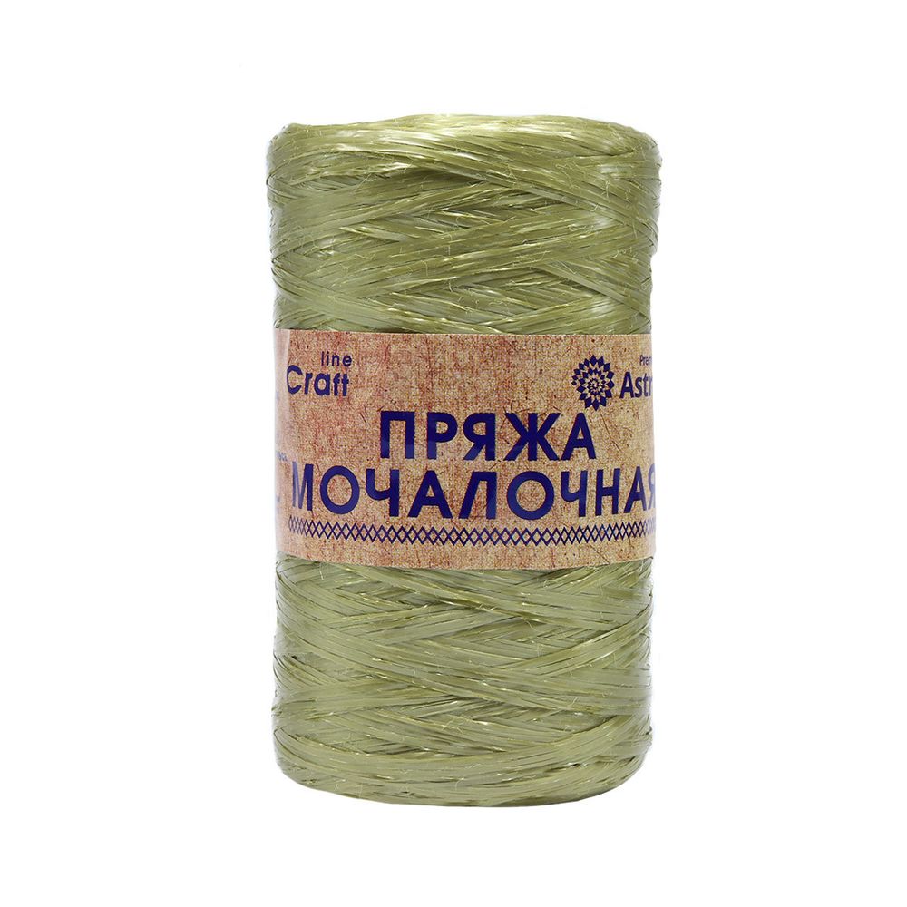 Пряжа Astra Premium (Астра Премиум) Мочалочная / уп.10 мот. по 50 г, 200 м, оливковый